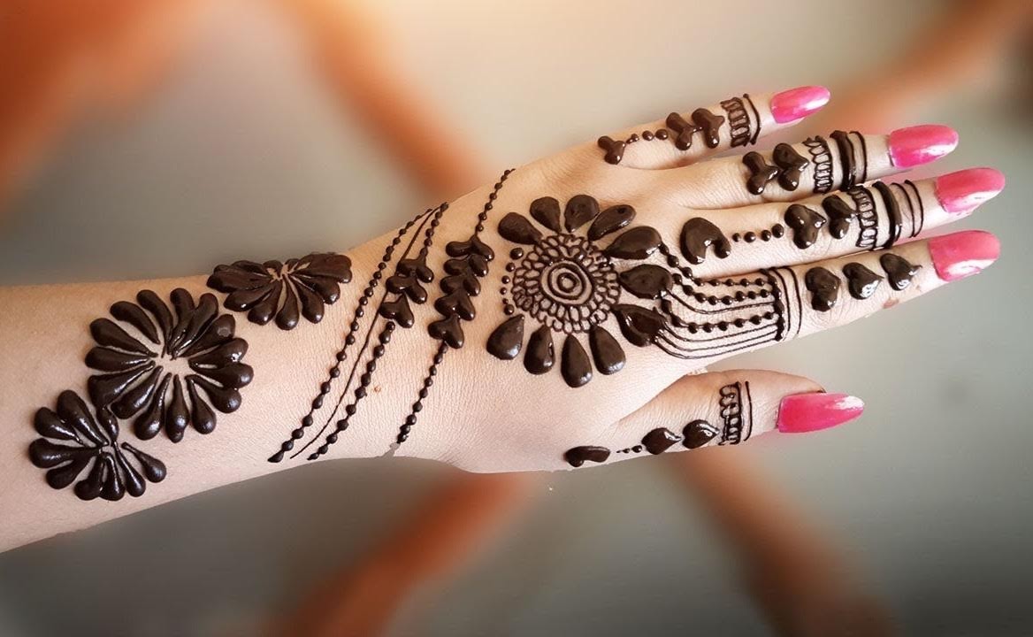 Simple & beautiful jewellery mehndi designs || simple mehandi design -  YouTube