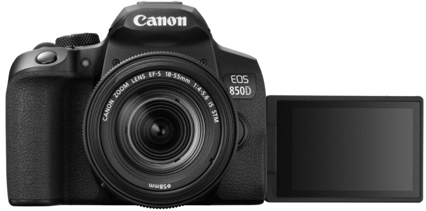 Canon-EOS-850D-EF-S18-55mm-F4-5.6ISSTM-LCD-OPEN-BK-FRT_tcm257-1944262